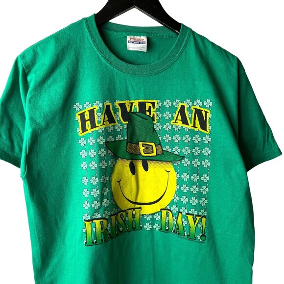 Urban Outfitters Tops - 2003 Vintage Y2K Have An Irish Day T Shirt Green Medium M Graphic Tee 50/50